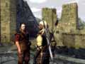 Geralt egy NPCvel beszélget.